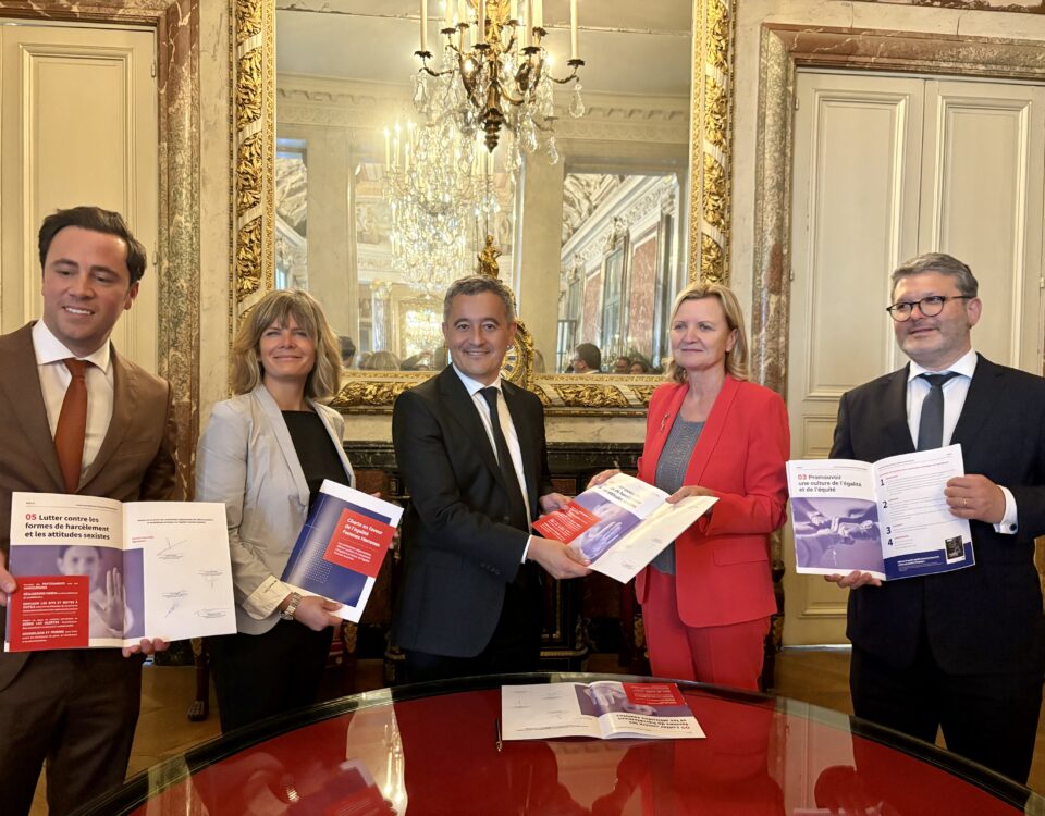 Signature de la Charte parité en compagnie du garde des Sceaux