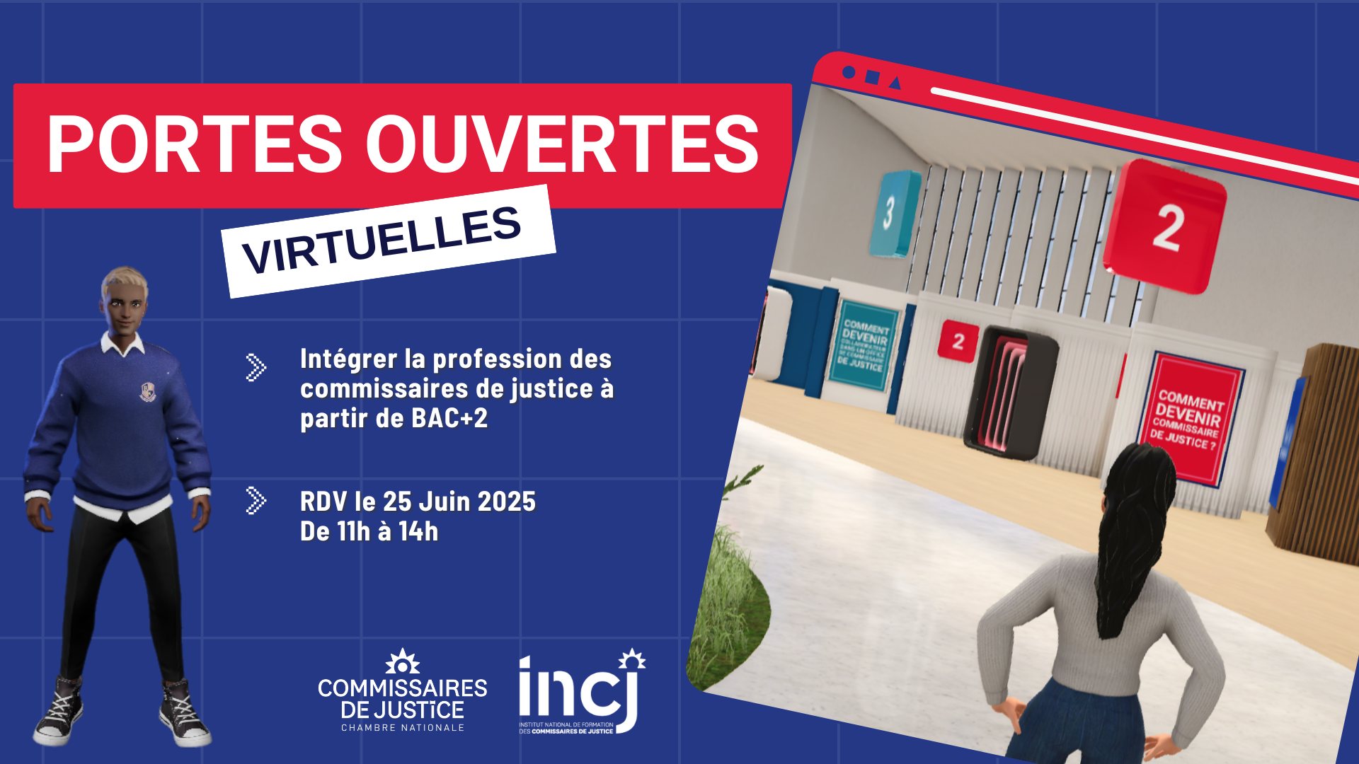 25 Juin 2025 - Portes ouvertes virtuelles : découvrez le métier de commissaire de justice